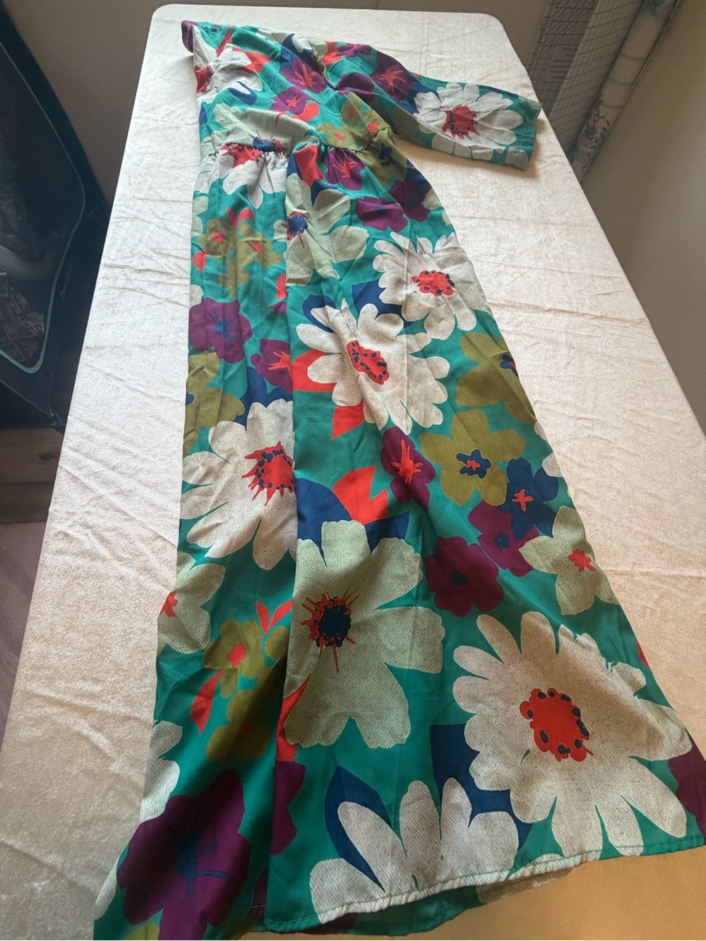 Maxi Floral Green V-Neck Maxi Dress brand new Size 3XL